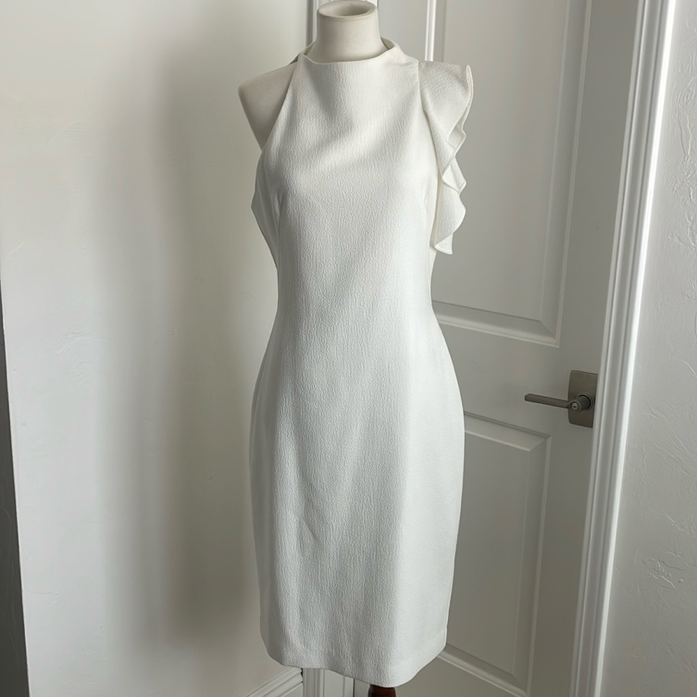 NWT Black Halo flutter sleeve dress